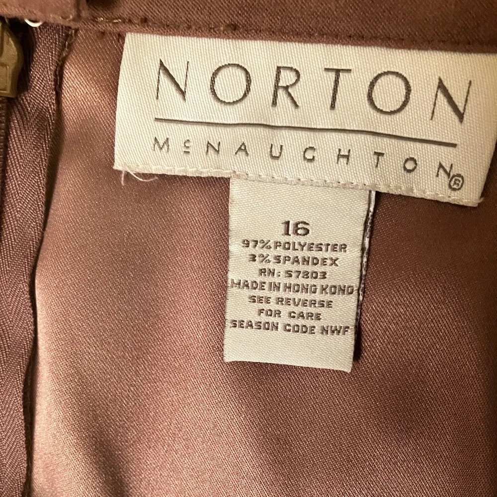 Brown Faux Suede Straight Skirt - Picture 6 of 10